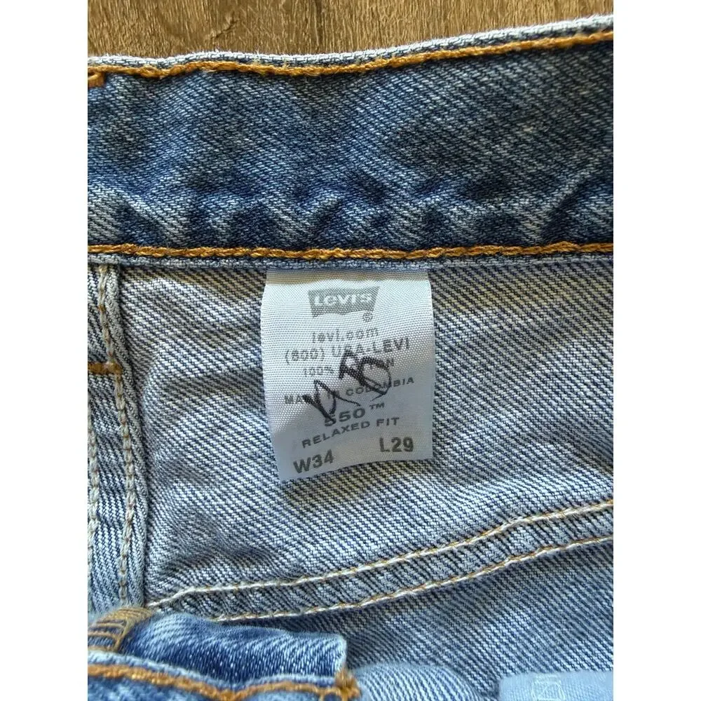 Levi Strauss Men’s 550 Jeans Size 34x29